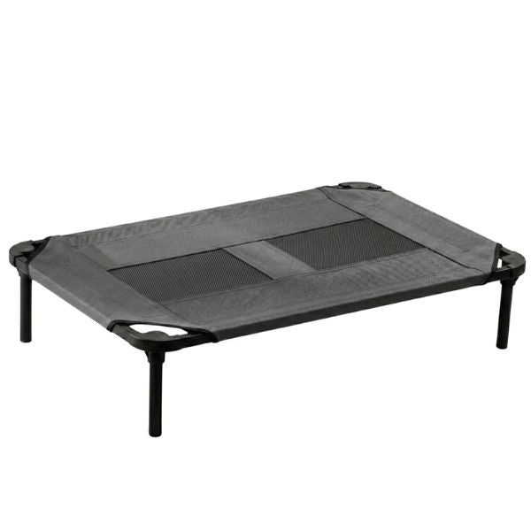 מיטה מוגבהת dogslife Secret טרמפולינה - אפור ענק 118X74X19 ס"מ