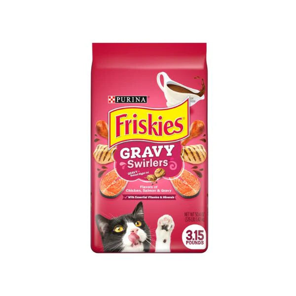 פריסקיז אקסטרה קראנץ' Gravy Swirlers לחתולים 1.42 ק"ג