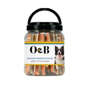 O&B מקלות סנדוויץ' סלמון צנצנת - 400 גרם