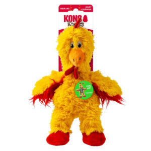 בובת חבל קשרים לכלב קונג תרנגולת מידה | KONG Knots Crosses Chicken S