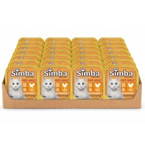 מגש סימבה מעדן פטה עם עוף לחתולים 100 גרם* 32 יח