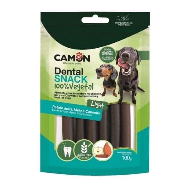קמון חטיף לעיסה טבעוני עם בטטה, תפוח וקינמון Camon - 100 גרם – תמונה 2