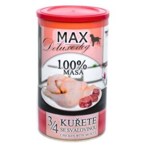 Falco Max מזון רטוב בשימורים עוף עם שריר בקר וחזיר - 1.2 ק"ג