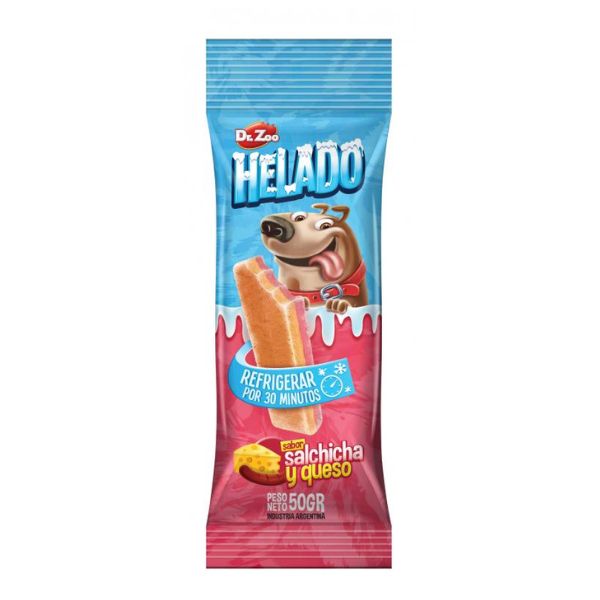 דר זו גלידה לכלבים בטעם נקניק וגבינה Dr Zoo