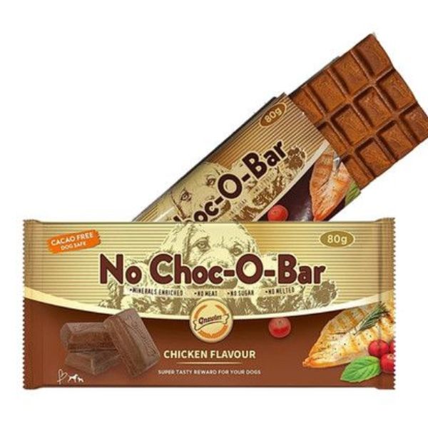 גנולרס חטיף לכלבים בצורת שוקולד בטעם עוף No Choc-O-Bar – תמונה 3