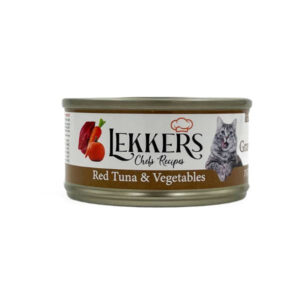 LEKKERS - מעדן חתולים טונה וירקות(18) - 85 גרם