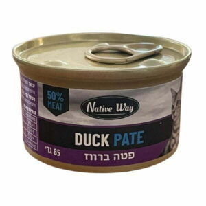 נייטיב וואי מעדן לחתולים פטה ברווז - 85 גרם