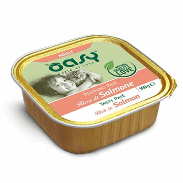 אואסי Oasy מעדן לחתולים 100 גרם - סלמון – תמונה 2