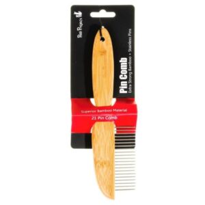 מסרק טיפוח במבוק 21 פינים Bamboo Groom.