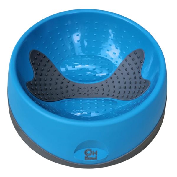 ליקי מט Oh Bowl קערת האכלה וליקוק דנטלית טורקיז - בינוני – תמונה 3