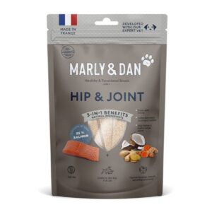 חטיף MARLY&DAN רצועות סלמון לחיזוק מפרקים ועצמות - 80 גרם