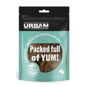 אורבן צויס Urban Choice חטיף לכלבים עוף עם תרד וקייל