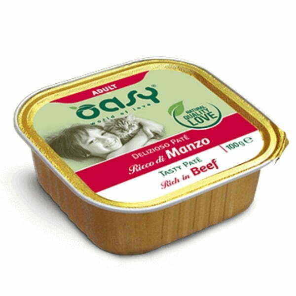 אואסי Oasy מעדן לחתולים 100 גרם - בקר – תמונה 2