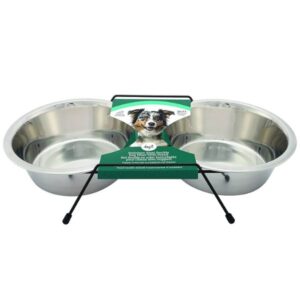 DogIt סטנד 2 קערות לכלבים בינוניים וגדולים - L