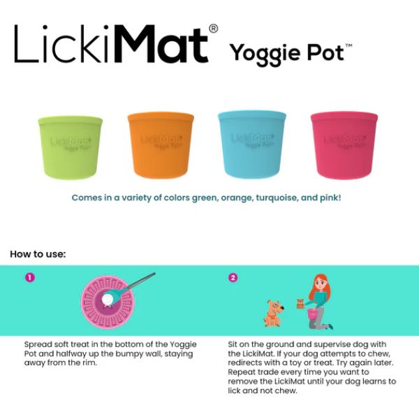 ליקי מט Yoggie Pot כוס האכלה וליקוק - טורקיז – תמונה 5