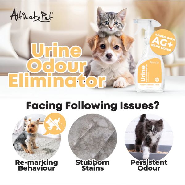 אלטימט פט Altimate Pet תרסיס לנטרול ריחות שתן עם ננו סילבר לכלבים וחתולים -946 מ"ל – תמונה 2
