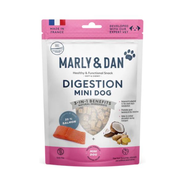 חטיף פונקיציונלי MARLY&DAN נגיסי לסיוע בעיכול ובחילות - 50 גרם