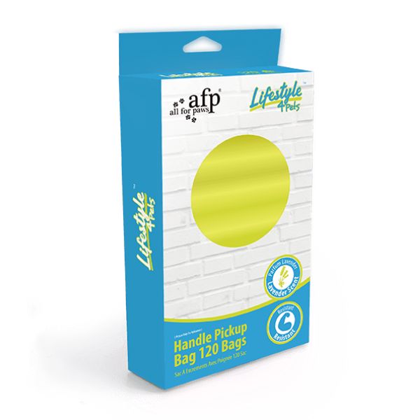 דיספנסר שקי קקי גדול ואיכותי במיוחד עם ידיות - 120 שקיות AFP