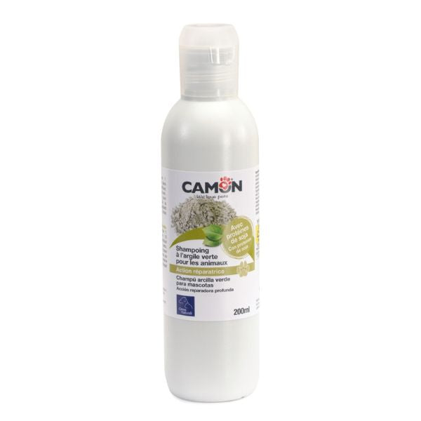 קמון Camon שמפו טיפולי לכלב חימר ירוק ושמן קיק - 200 מ"ל – תמונה 3
