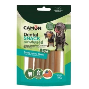 קמון חטיף טבעוני מקלות בטטה ואוכמניות Camon - 100 גרם