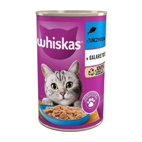 שימור וויסקס WHISKAS טונה לחתול בוגר - 400 גרם – תמונה 3