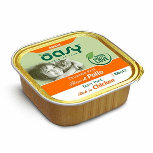 אואסי Oasy מעדן לחתולים 100 גרם - עוף – תמונה 2