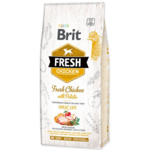 בריט פרש כלב עוף ותפו"א - 12 ק”ג Brit Fresh