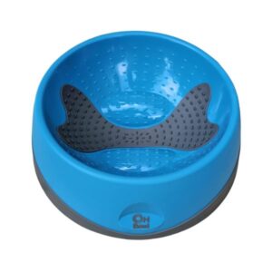 ליקי מט Oh Bowl קערת האכלה וליקוק דנטלית טורקיז - בינוני
