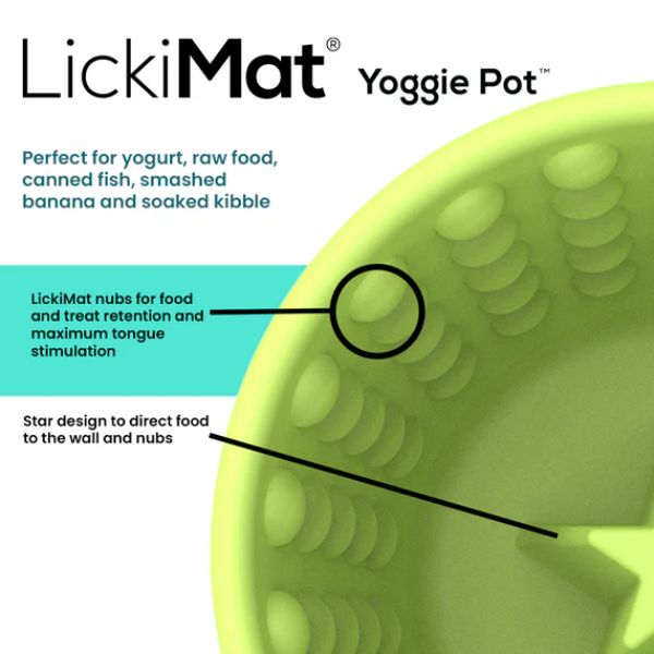 ליקי מט Yoggie Pot כוס האכלה וליקוק - ורוד – תמונה 2