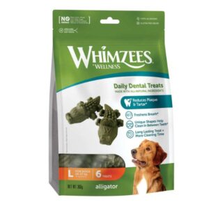 ווימזיז Whimzees אליגטור דנטלי 6 יח' באריזה - 360 גרם