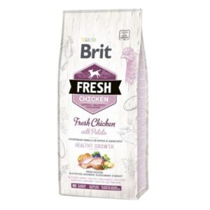 בריט פרש כלב עוף ותפו"א *גורים*- 12 ק”ג Brit Fresh