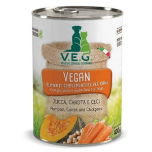 V.E.G שימורים טבעוניים גזר, דלעת וחומוס - 400 גרם