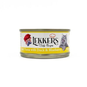 LEKKERS - מעדן חתולים טונה ברווז ואוכמניות(10) - 85 גרם